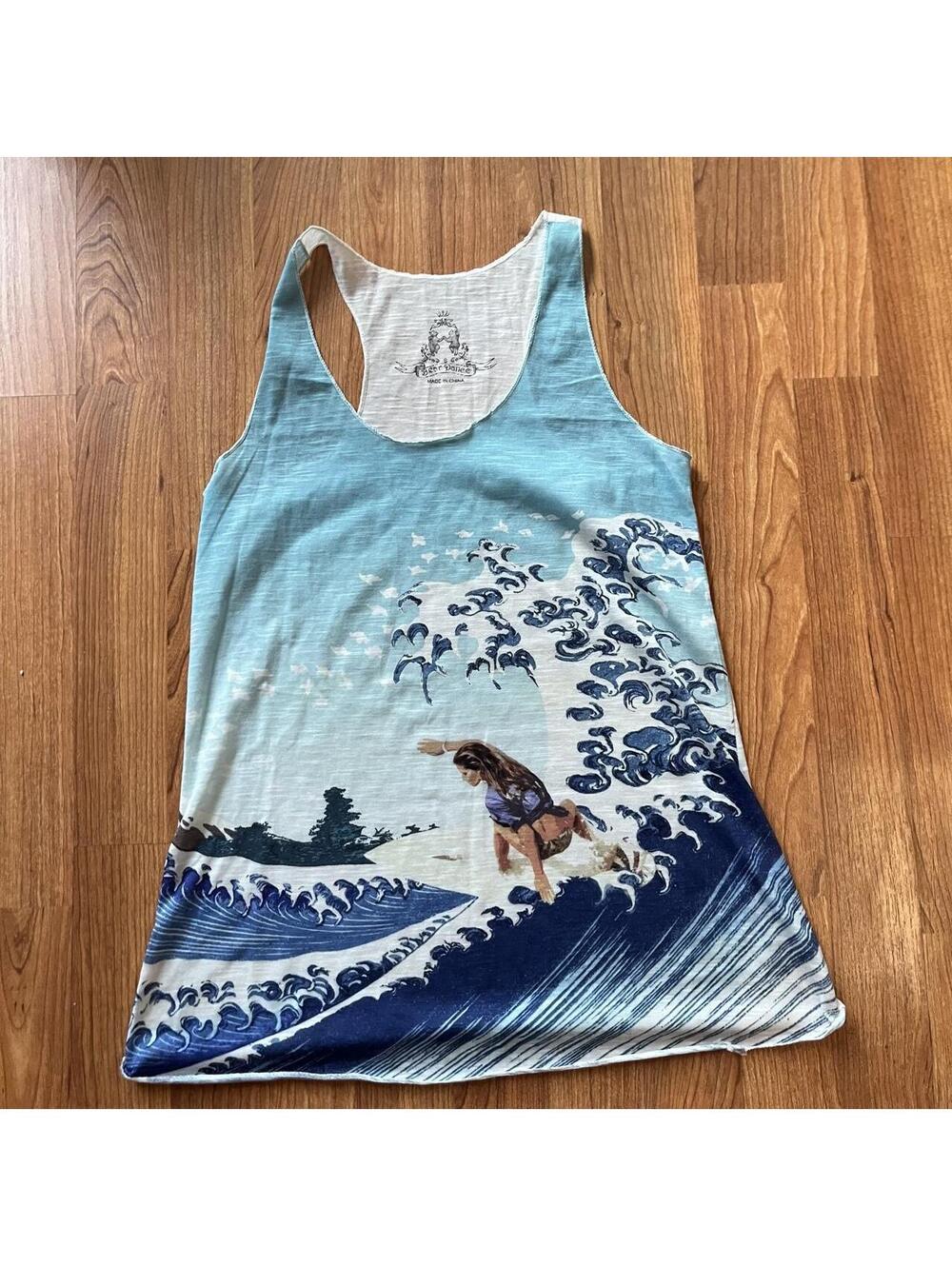 Vintage surf y2k streetwear cut tank top | size S